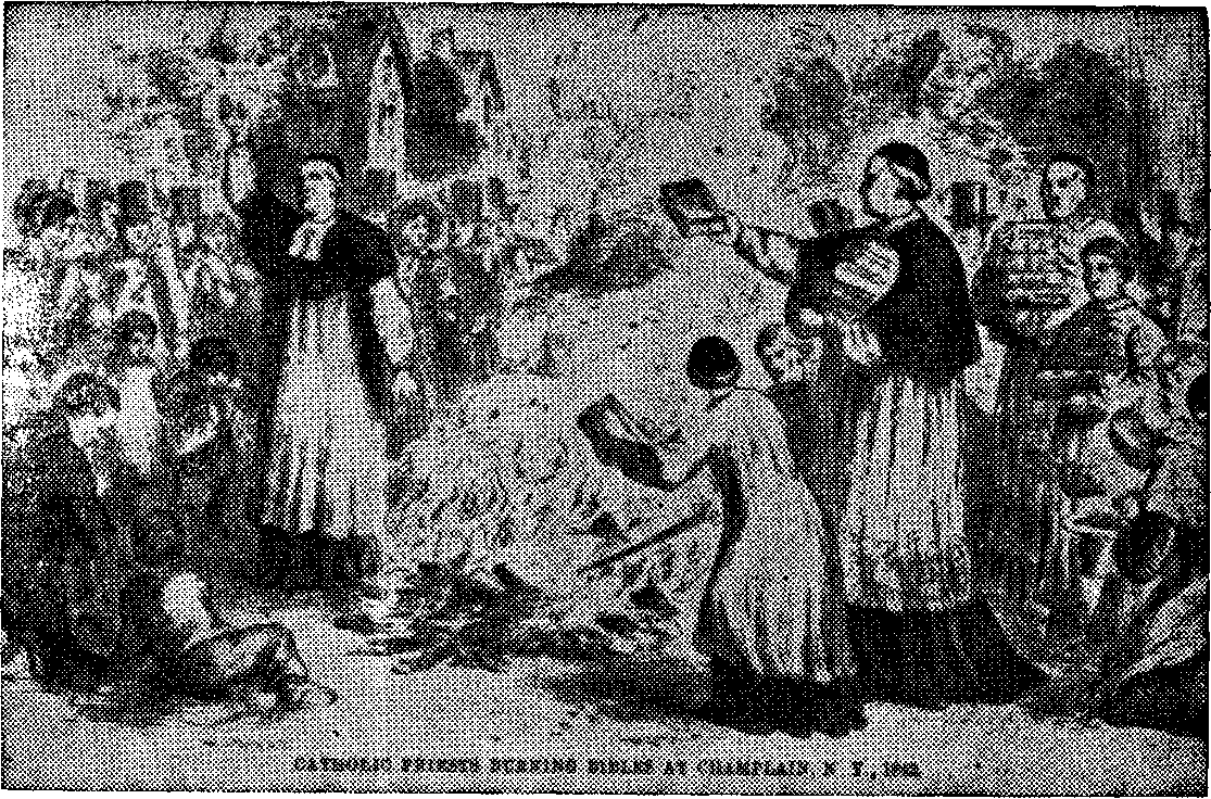Catholic Priests Burning Bibles at Champlain, N. Y., 1842